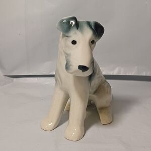 Vintage Porcelain German Terrier Dog Figurine Made In Germany 5.5" Tall